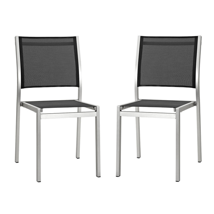 Aviana Side Chair Outdoor Patio Aluminum Set of 2