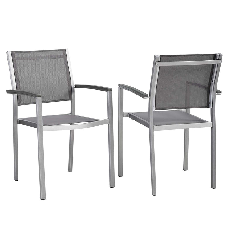 Aviana Dining Chair Outdoor Patio Aluminum Set of 2