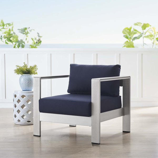 Aviana Sunbrella® Fabric Aluminum Outdoor Patio Armchair