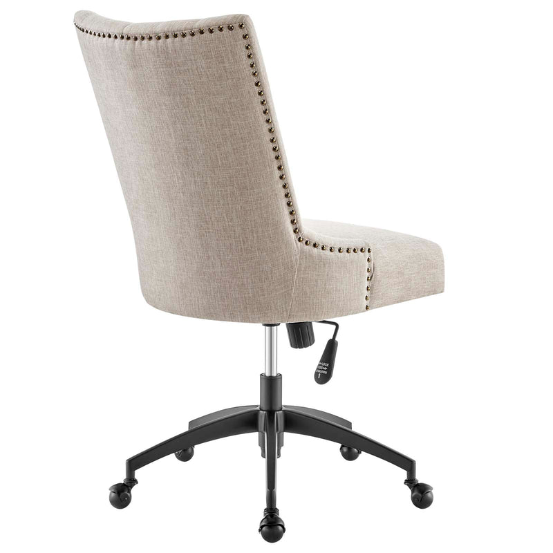 Pedro Channel Tufted Fabric Office Chair