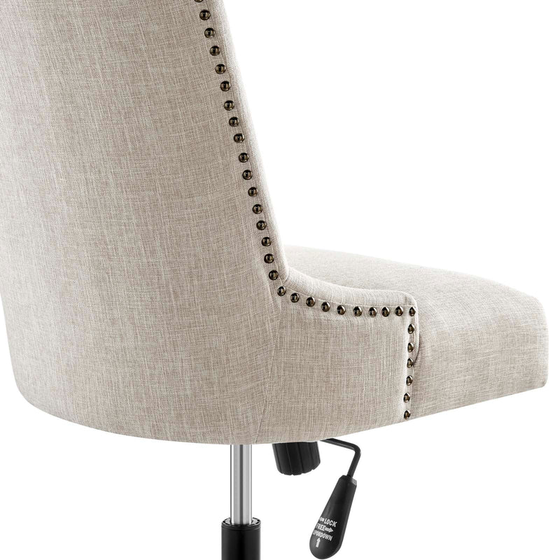 Pedro Channel Tufted Fabric Office Chair