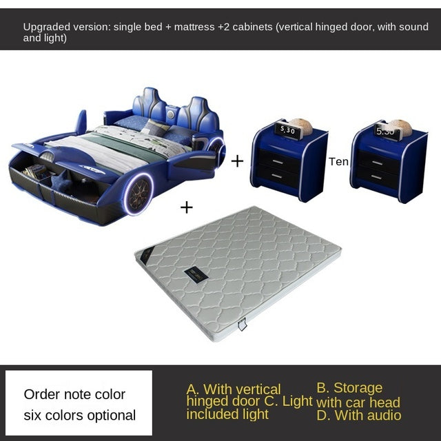 Bed Boy Cartoon Bed For Car With Fence Single Car Type