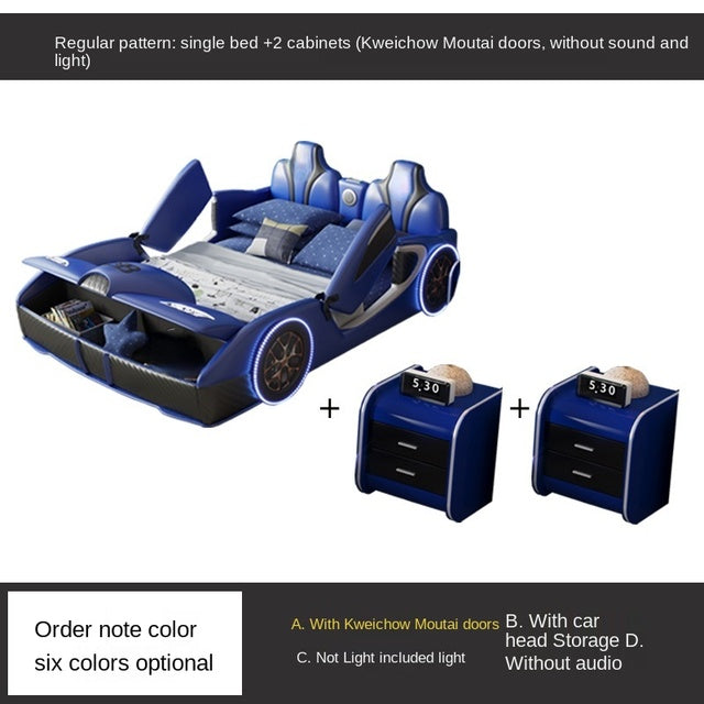 Bed Boy Cartoon Bed For Car With Fence Single Car Type