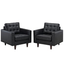 Alexandria Armchair Leather Set of 2