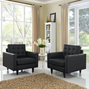 Alexandria Armchair Leather Set of 2