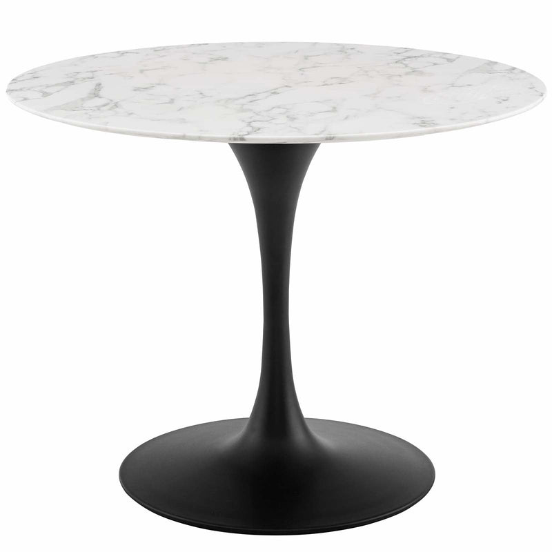 Ada 40" Round Artificial Marble Dining Table