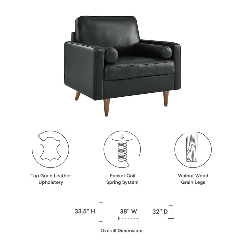 Cannon Leather Armchair