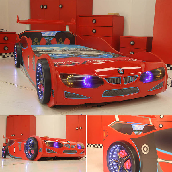 Kids bed car - Car racing beds for children rooms