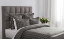 Angelique Plaid Gray King Duvet