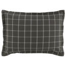 Angelique Plaid Gray King Duvet
