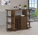 Evelio Mid-Century Modern Wine Cabinet by Clayson Design