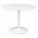 The Sorrel Retro-White Round Dining Table by Clayson Design