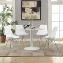 The Sorrel Retro-White Round Dining Table by Clayson Design