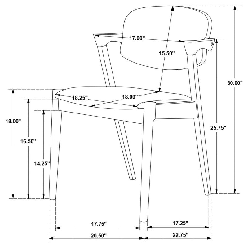 Malone Mid-Century Dining Set by Clayson Design