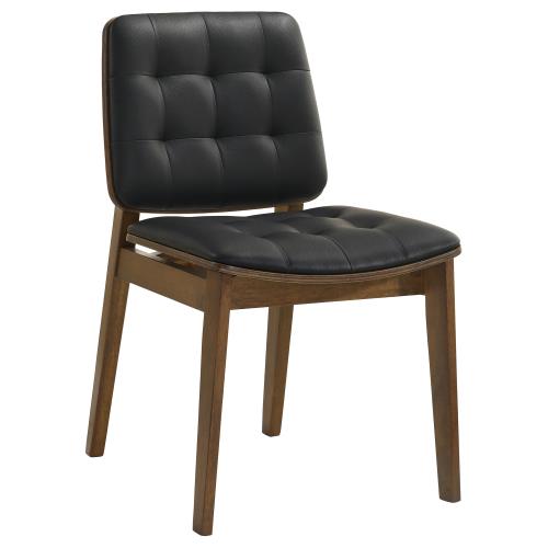 The Reid Vintage Walnut Dining Chair Set by Clayson Design
