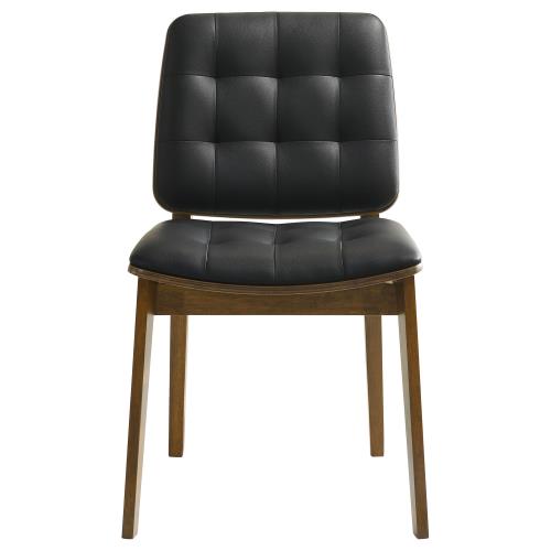 The Reid Vintage Walnut Dining Chair Set by Clayson Design