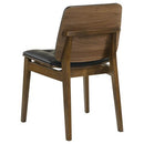 The Reid Vintage Walnut Dining Chair Set by Clayson Design
