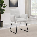 Ackland Upholstered Dining Arm Chair Set (Light Grey) by Clayson Design