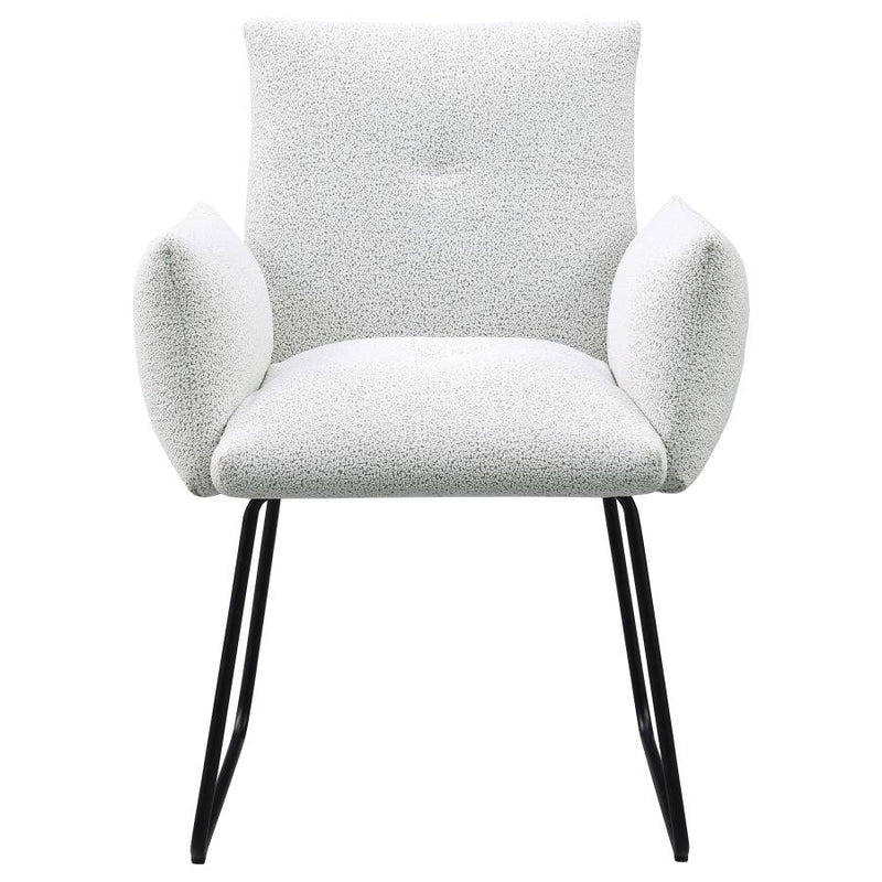 Ackland Upholstered Dining Arm Chair Set (Light Grey) by Clayson Design