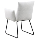 Ackland Upholstered Dining Arm Chair Set (Light Grey) by Clayson Design