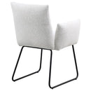 Ackland Upholstered Dining Arm Chair Set (Light Grey) by Clayson Design