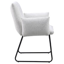 Ackland Upholstered Dining Arm Chair Set (Light Grey) by Clayson Design