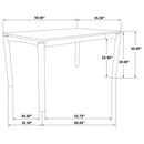 The Parkview Whitewashed Rectangular Dining Table by Clayson Design