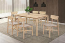 The Parkview Whitewashed Rectangular Dining Table by Clayson Design