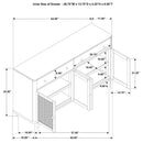 The Arbour Sand-Wash Cane Sideboard by Relani Family Furniture