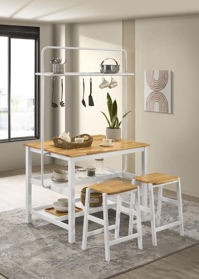 The Ellington Modern Farmhouse Kitchen Island Set by Luxe Farmhouse