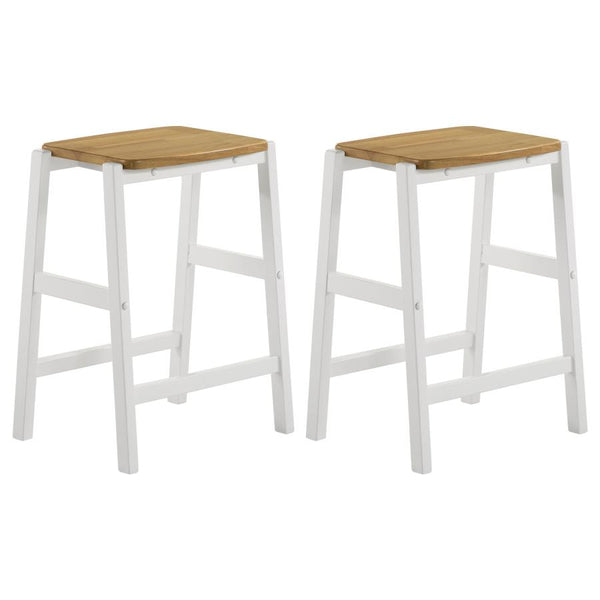 The Harper Backless Counter Stool (Set of 2) by Luxe Farmhouse