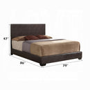 The Dalton Faux Leather Platform Bed by Clayson Design