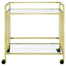 Cara 2-Tier Rectangular Bar Cart by Zia Bar
