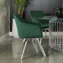 The Elowen Channel-Tufted Swivel Dining Chair by Clayson Design