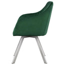 The Elowen Channel-Tufted Swivel Dining Chair by Clayson Design