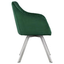 The Elowen Channel-Tufted Swivel Dining Chair by Clayson Design