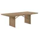 Marlowe Stately Wood Dining Table with Leaf Extension 71" > 89" long