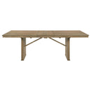 Marlowe Stately Wood Dining Table with Leaf Extension 71" > 89" long