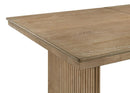 Marlowe Stately Wood Dining Table with Leaf Extension 71" > 89" long