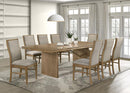 Marlowe Stately Wood Dining Table with Leaf Extension 71" > 89" long