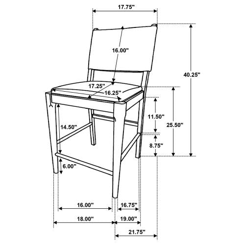 The Emory Wrapback Counter Chair Set by Clayson Design