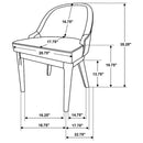 The Rowen Upholstered Dining Chair Set by Clayson Design
