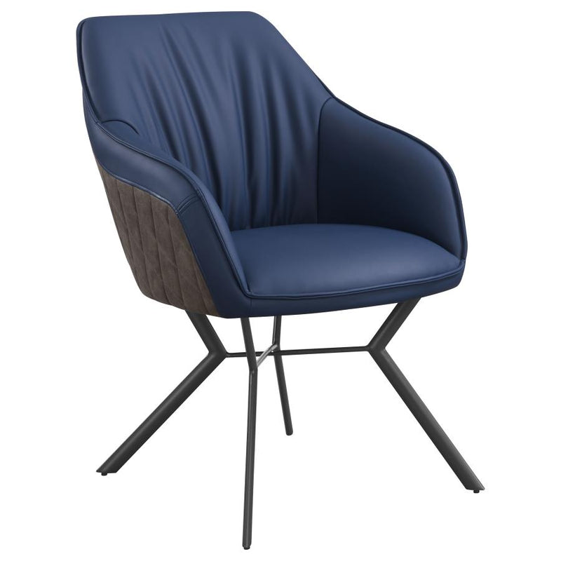 The Callista Two-Tone Dining Arm Chair Set by Clayson Design