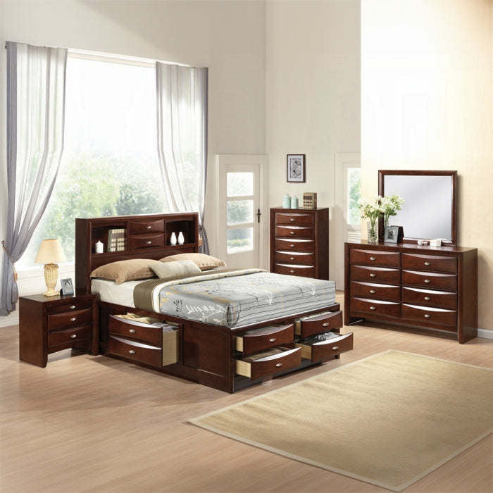 The Emery Transitional King Storage Bed by Relani Family Furniture