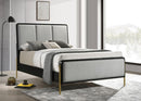 The Arini Upholstered Coastal Bed by Clayson Design