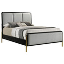 The Arini Upholstered Coastal Bed by Clayson Design
