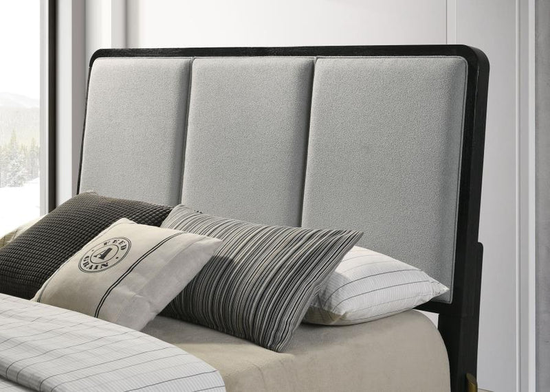 The Arini Upholstered Coastal Bed by Clayson Design