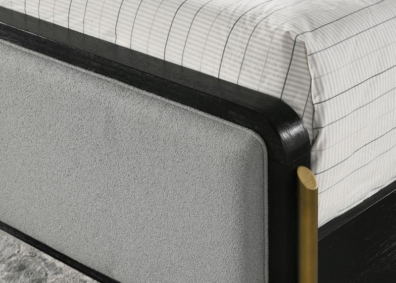 The Arini Upholstered Coastal Bed by Clayson Design