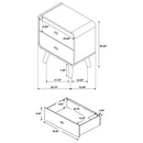 The Soren Mid-Century Nightstand by Clayson Design