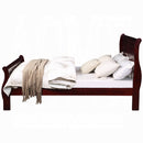 The Louis Petite Cherry Twin Sleigh Bed by Reylani Family Furniture